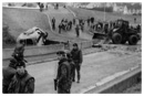 The British Army dismantle a barricade in Derrybeg in the seventies.