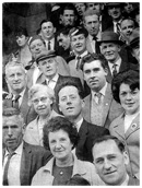 Arriving in dublin for the All-Ireland final in 1960 were these Down supporters.