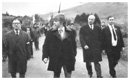Republican leader Joe Cahill arriving in Edentubber for the Annual Commemoration ceremony in the 1970's.