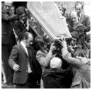 The funeral of Warrenpoint teacher Liam Prince, shot dead by British soldiers by mistake after a bomb explosion in South Armagh.