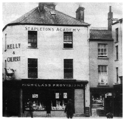 The school at Margaret Square Newry, where local patriots and Brothers-in-law, John Mitchel and John Martin were educated.