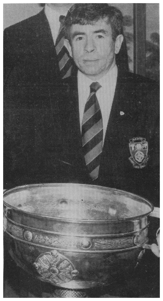 Down Team manager with the Sam Maguire