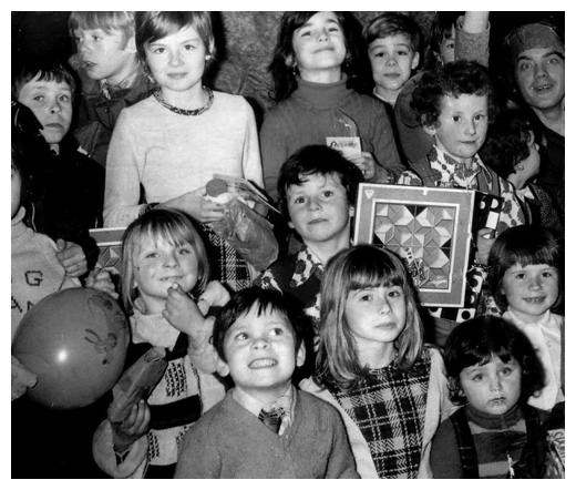 Reeds factory workers at Warrenpoint held this Christmas party for their children in the 1970s.